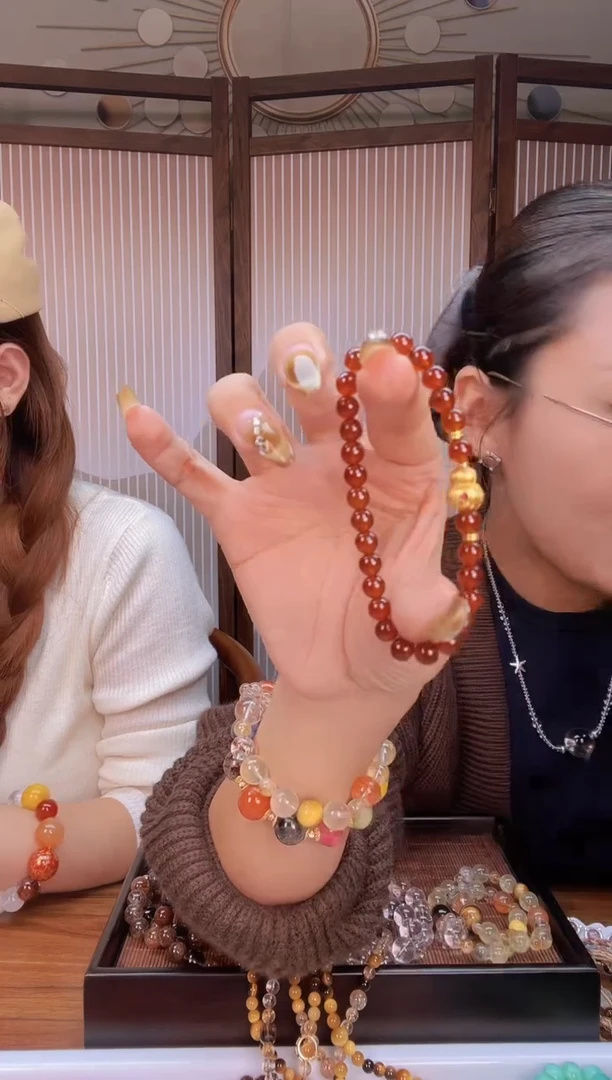 未镶嵌手链南红玛瑙国色天香