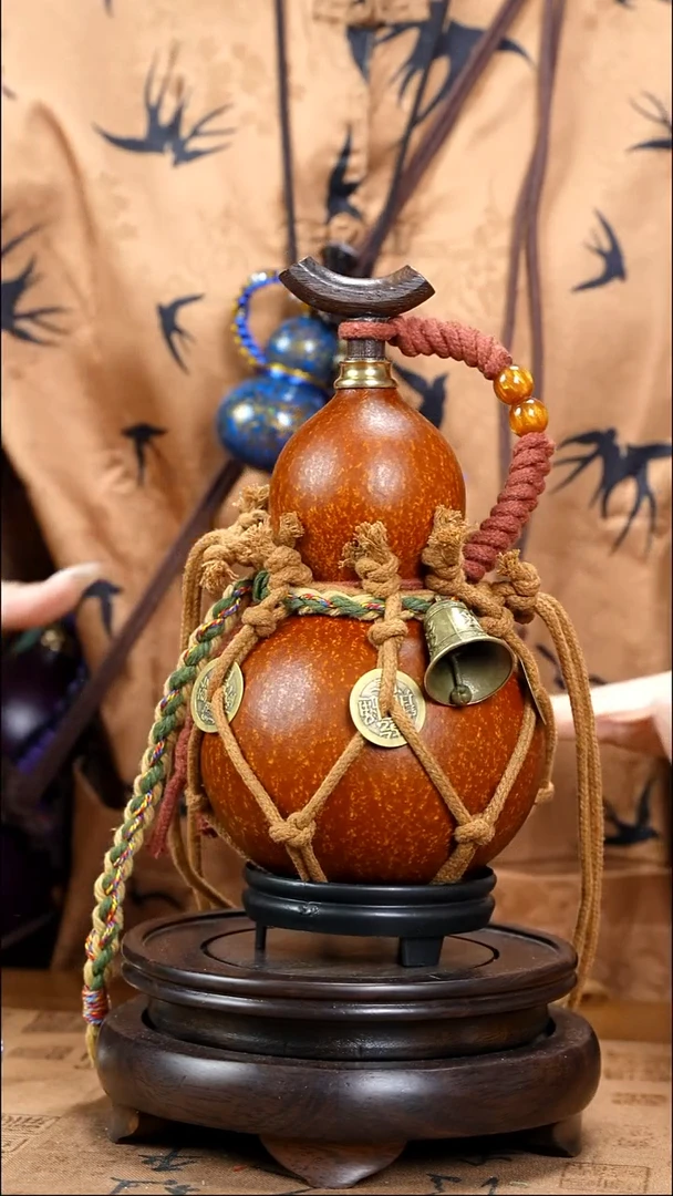 XB041网兜款大漆酒葫芦（现货现发）