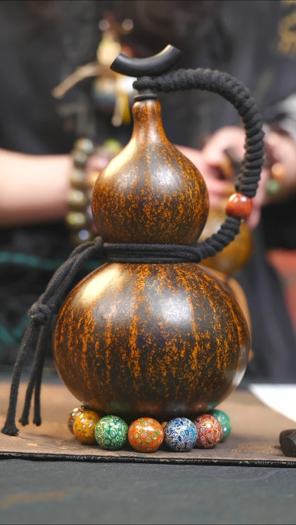 【闪购商品】YD110大漆酒葫芦不包手串及旋转底座