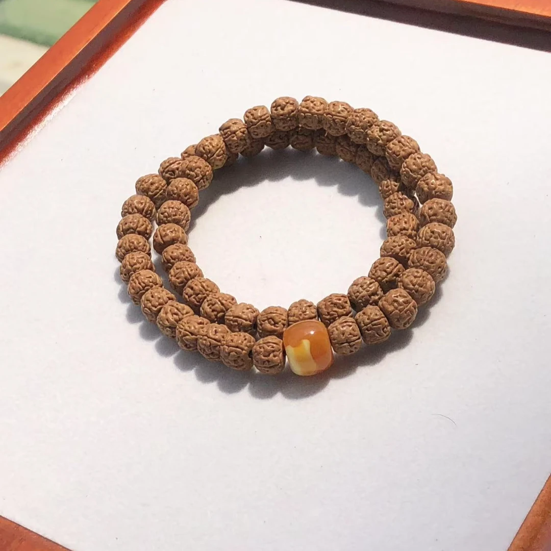 灰皮藏式纯血双圈-印尼小金刚菩提手串双圈款男女文玩