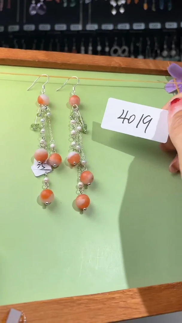 紫晶耳饰银S925镶嵌喜欢拍