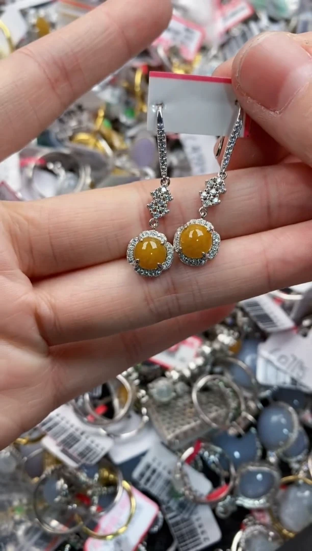 银S925镶嵌戒指翡翠4444----3