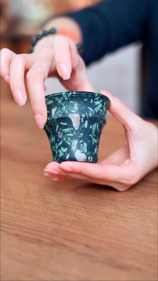 寻武记安山玉大竹节杯