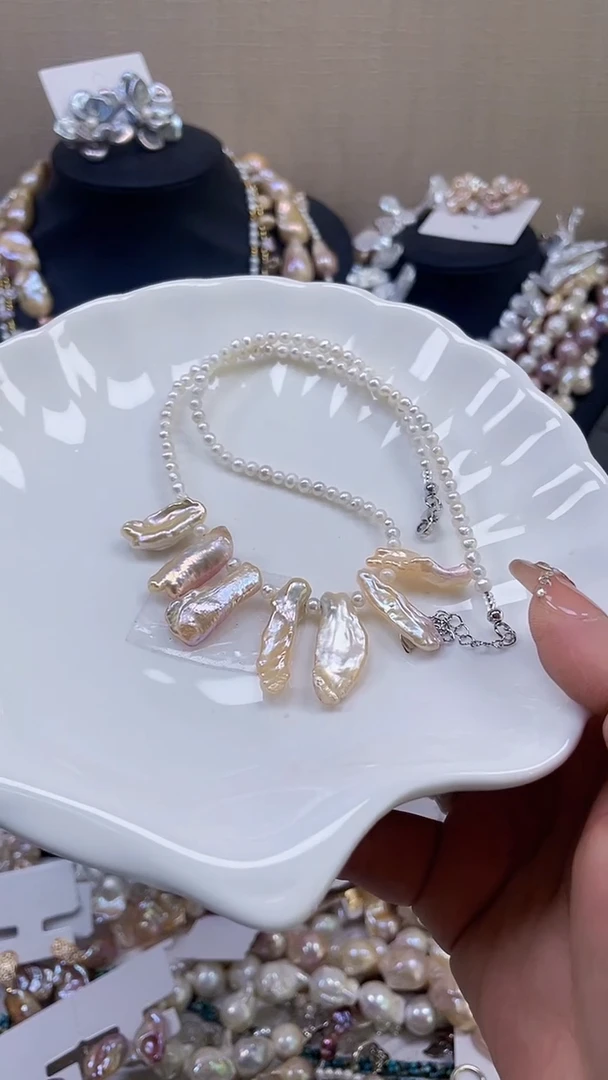 未镶嵌项链淡水珍珠【纯恬饰品】