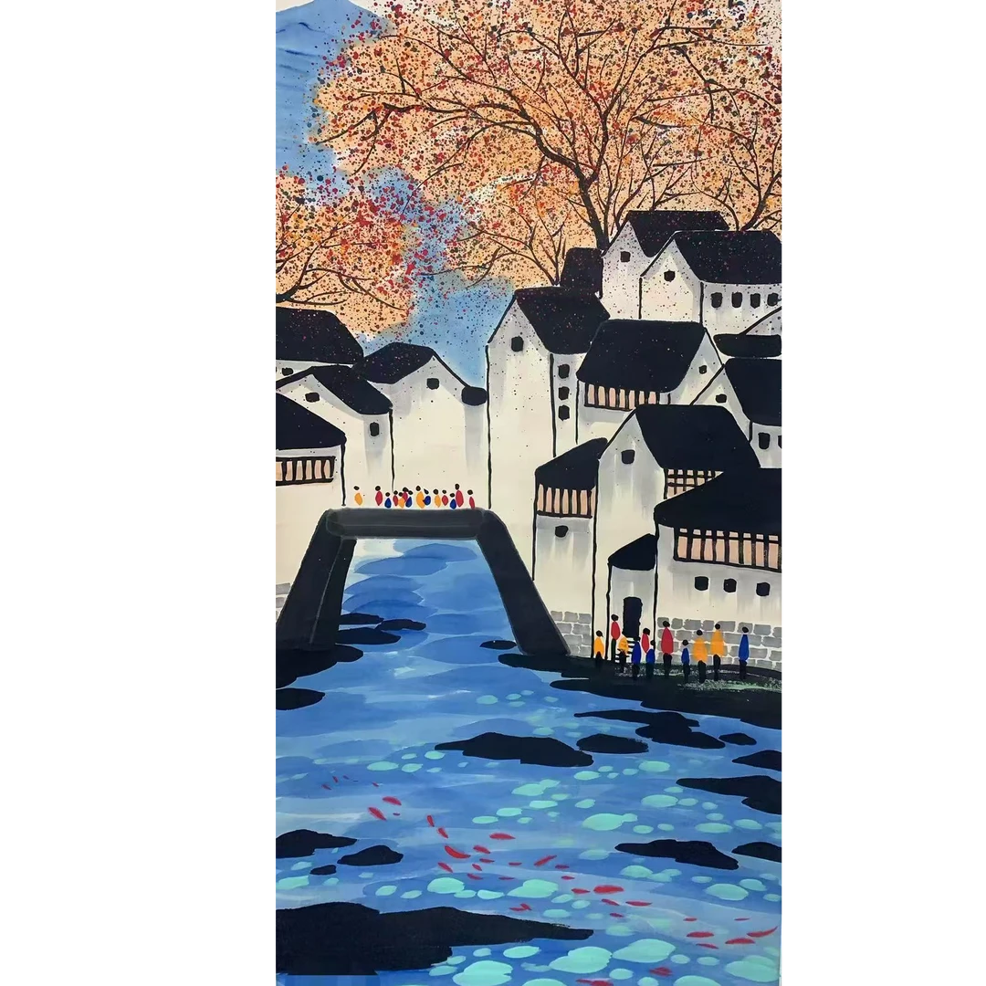 吴 风景立轴135 65 7.8平尺