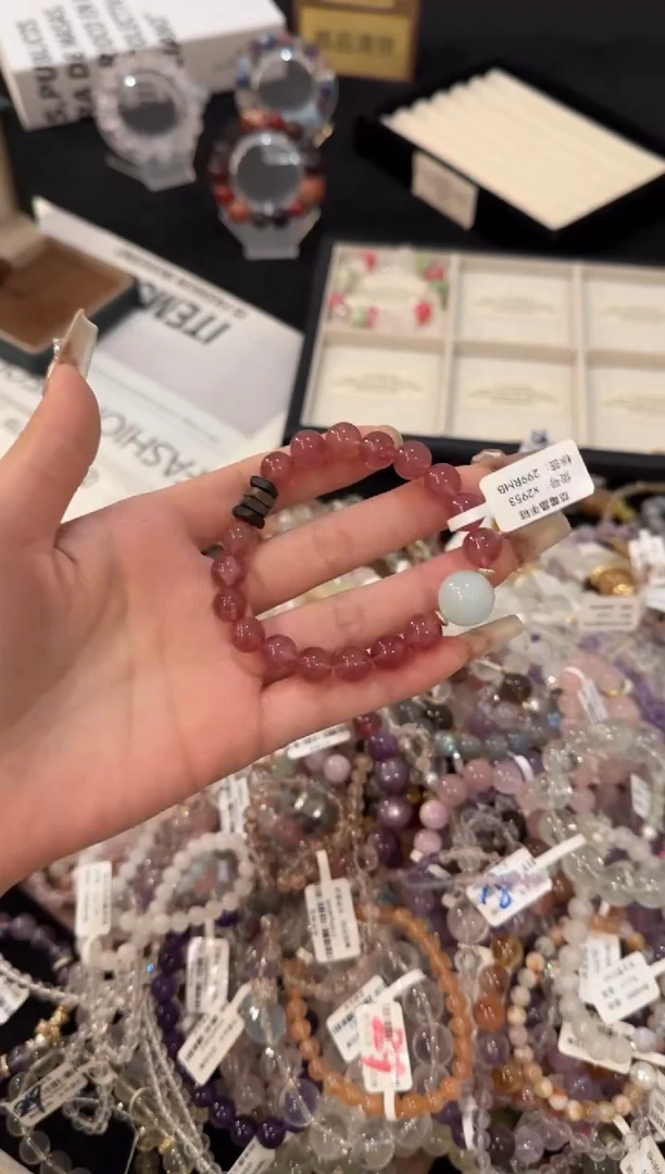 合金手链水晶草莓晶x2953