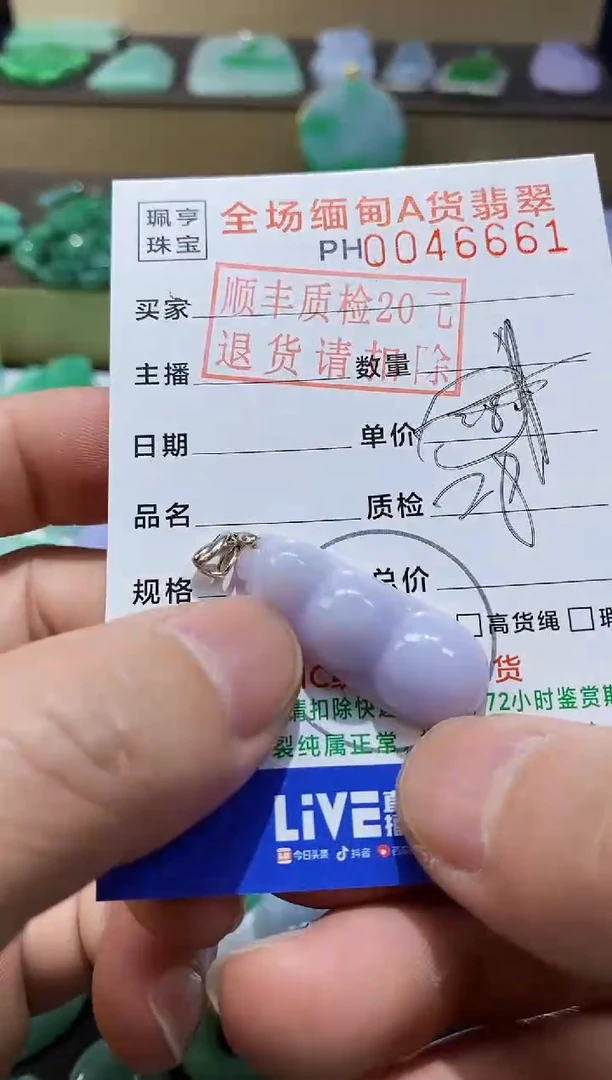 【闪购商品】翡翠吊坠(不含链)未镶嵌豆子