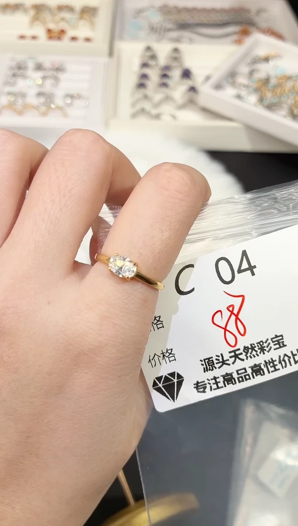 合成碳硅石925银多样性发一C04