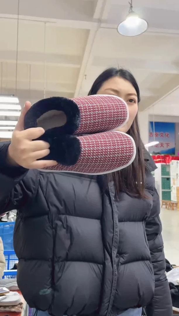5-10麦红毛圈棉鞋38码
