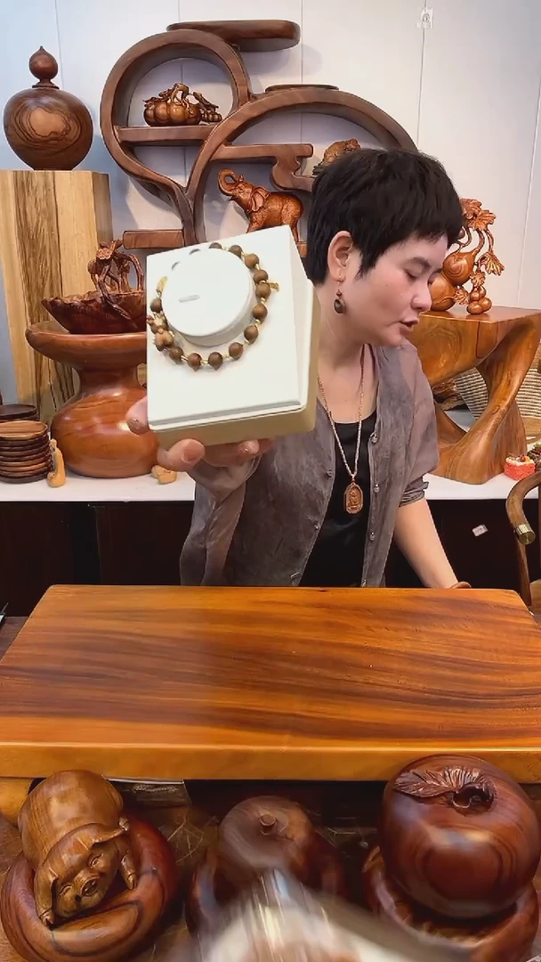 木老山檀  单圈小鹿手串 卡0.8