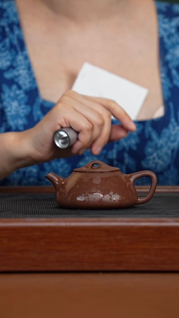 茶壶紫砂花块紫泥纳瓢