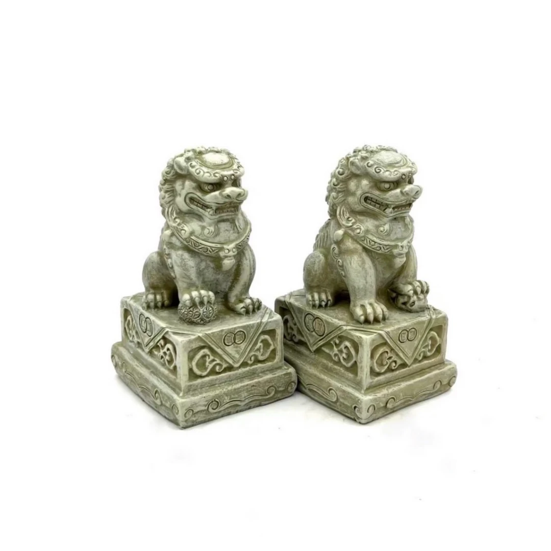 国风树脂狮子工艺品小狮子风桌摆件水土中国风创意礼品国朝摆件