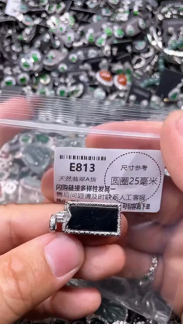 翡翠未镶嵌颈饰E813吊坠