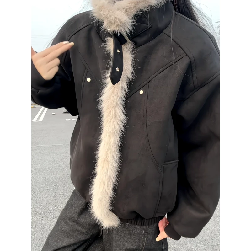 美式cleanfit座山雕棉衣棉服外套男冬季夹棉加厚潮牌痞帅立领棉袄