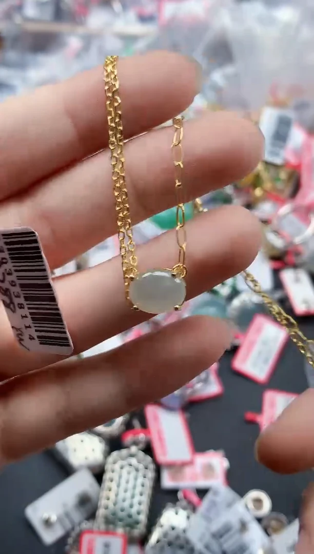 银S925镶嵌戒指翡翠天然A货缅甸翡翠