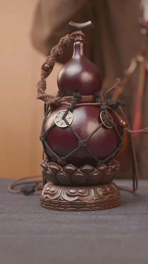 726号链接精品大漆葫芦现货现发[一物一拍]不含莲花底座