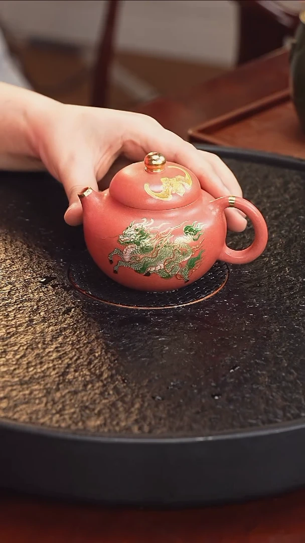 茶壶紫砂HYF 文旦26 一品豆红段 210毫升