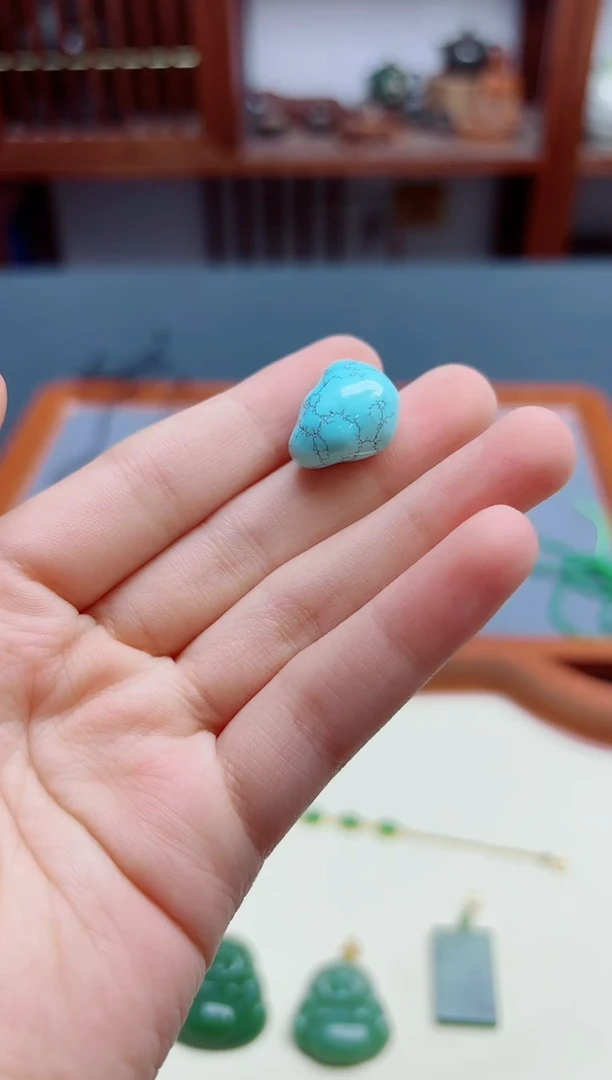 绿松石未镶嵌配饰松石随型配饰*1 XSQ