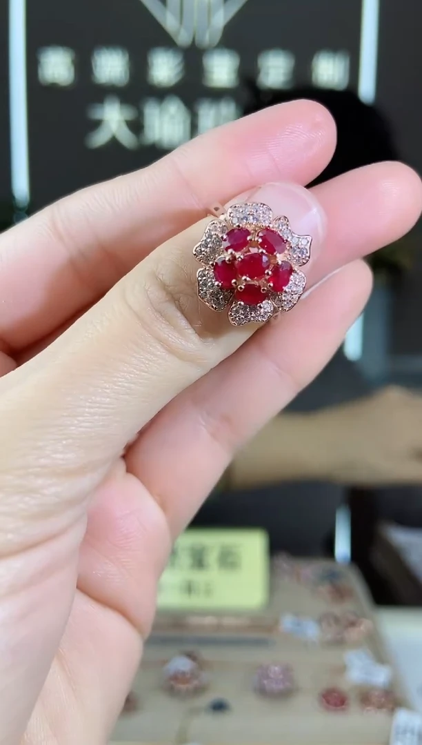 【闪购商品】红宝石手饰银S925镶嵌手饰