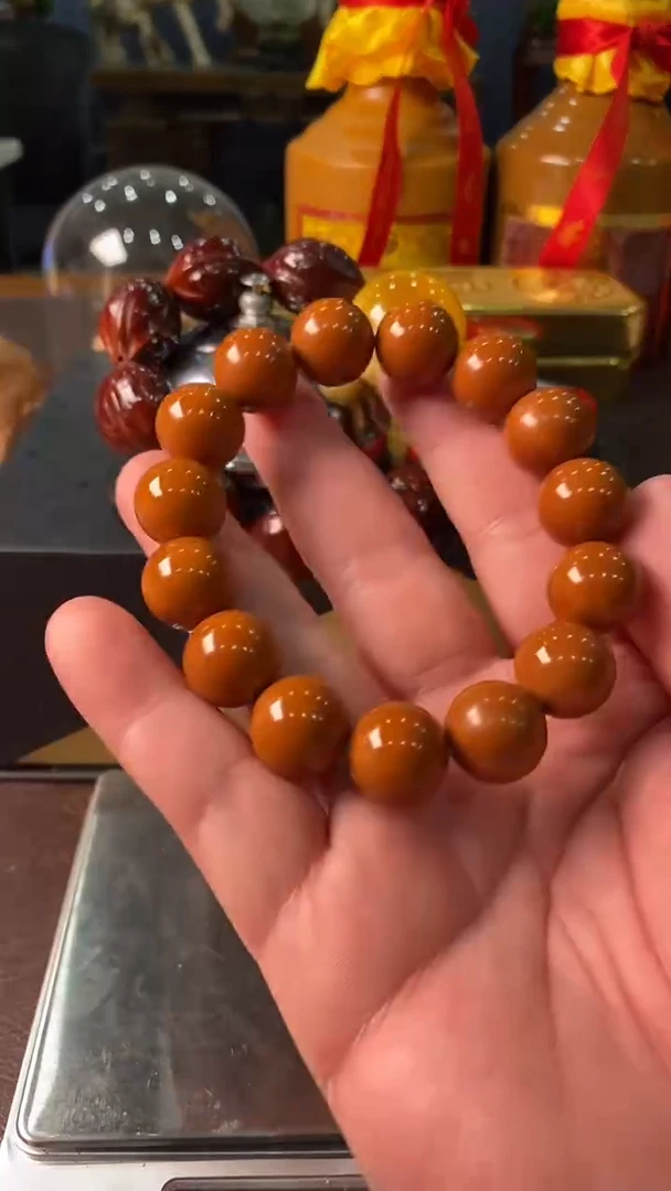 橄榄核手串/手链06-正圆光珠一条