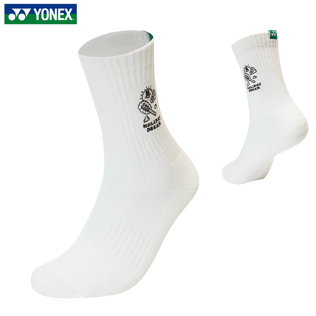 YONEX尤尼克斯新款男女专业羽毛球网球加厚毛巾底袜1452525BCR