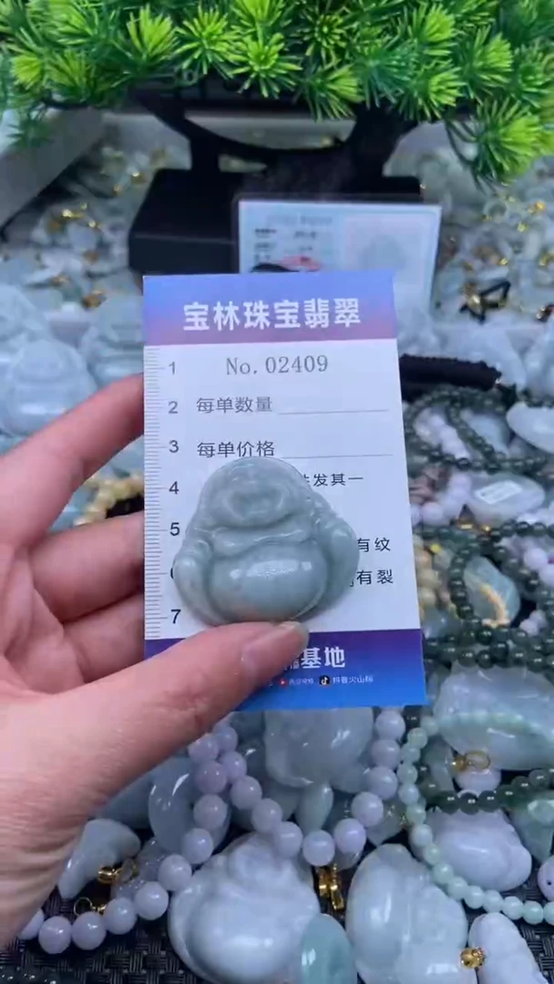 颈饰未镶嵌翡翠天然缅甸翡翠2409