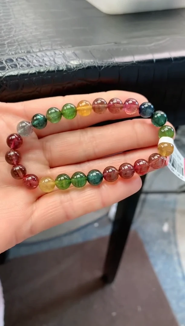 【闪购商品】碧玺手串未镶嵌多样性发一条