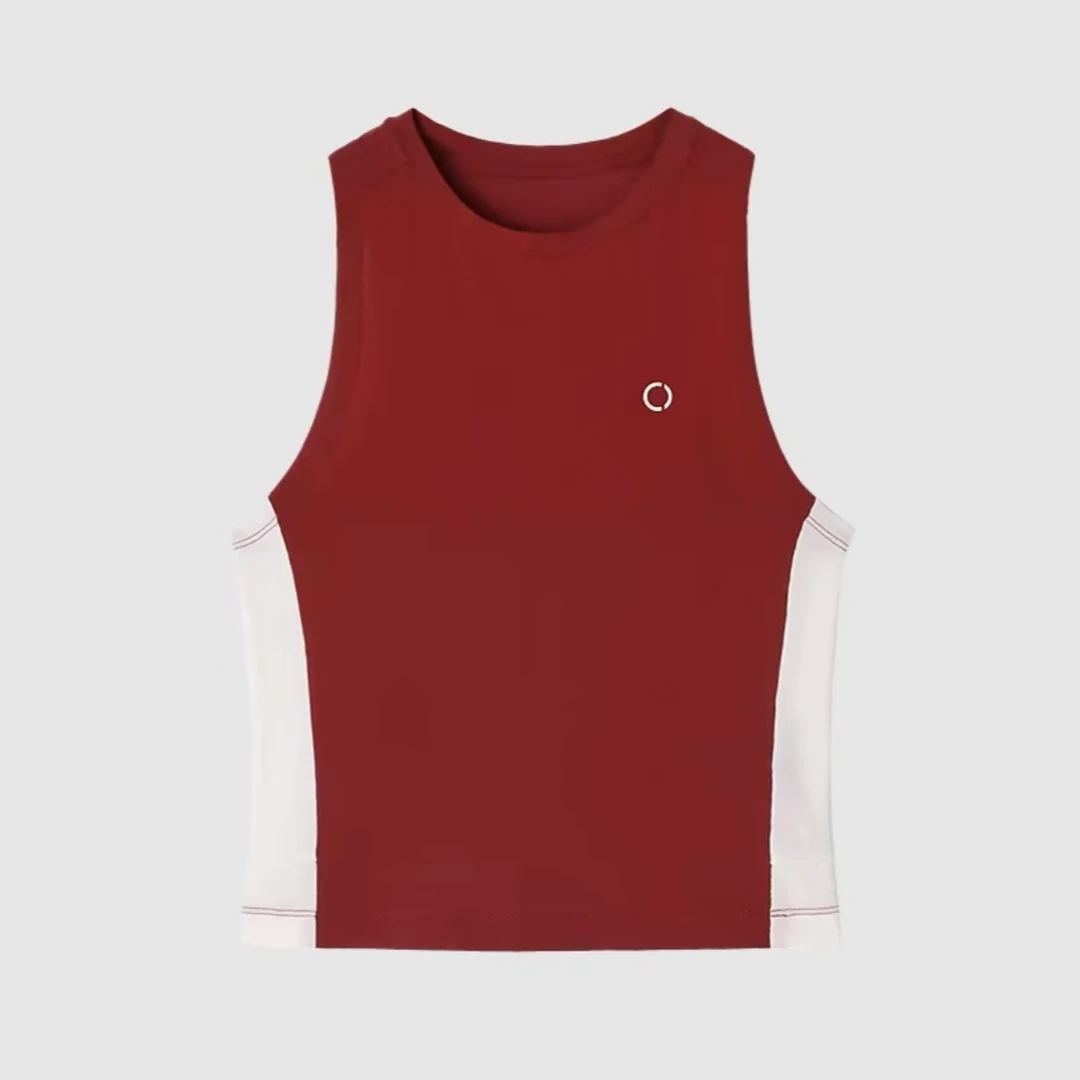 禾女装2025春季新款强捻弹力汗布背心