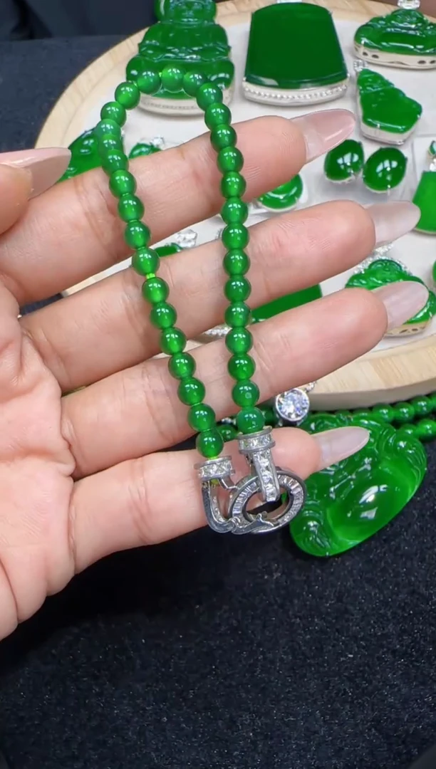 未镶嵌定制翡翠翡翠手链254