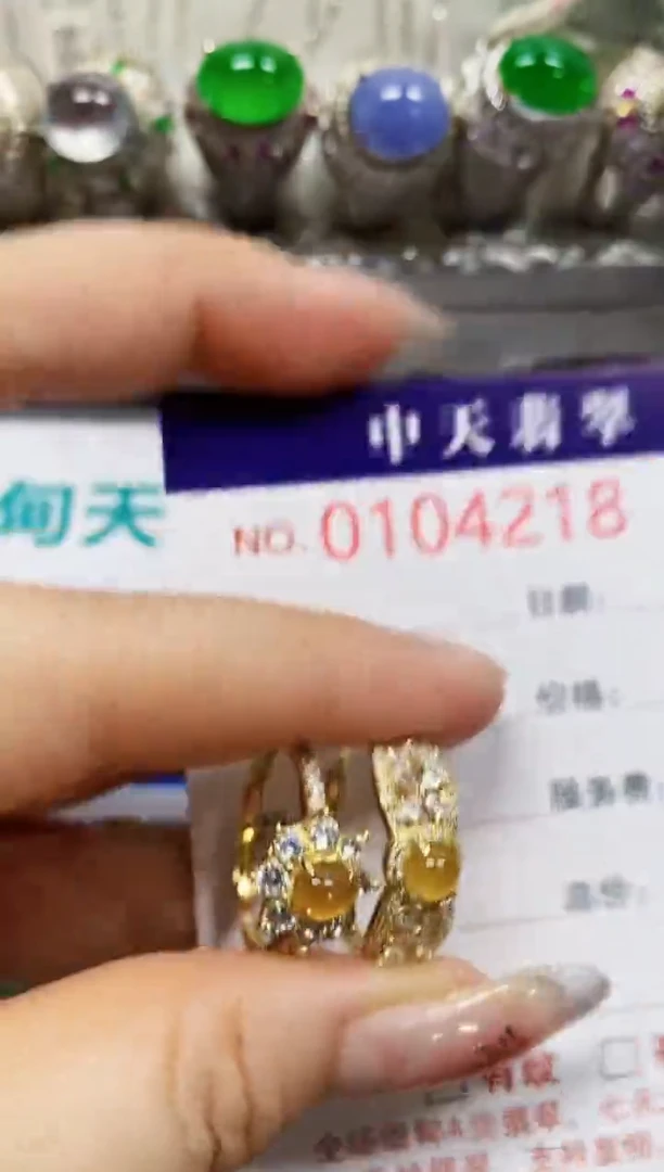 【闪购商品】翡翠戒指银S925镶嵌4218