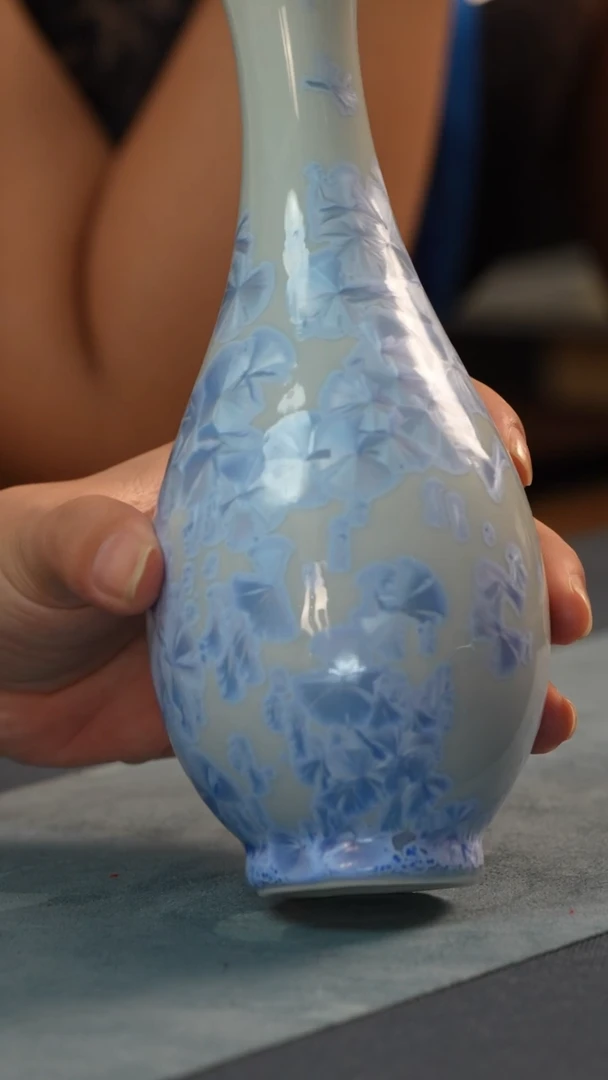 摆件非遗-马老师-高温结晶釉玉净瓶