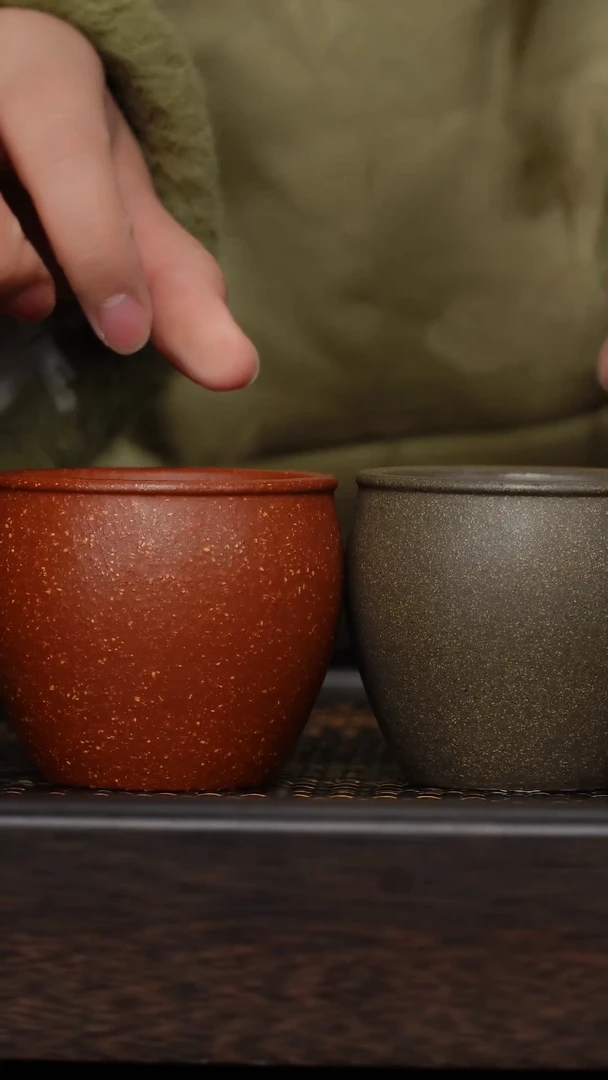 【闪购商品】紫砂茶杯福利紫砂青红对杯