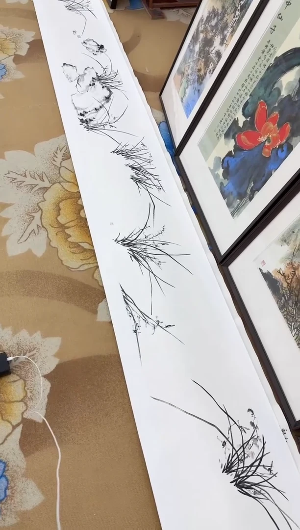 【闪购商品】绘画绘画Y-李亚宏-7米长卷-花鸟画