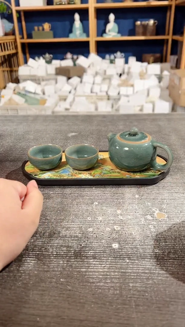 【闪购商品】其他哥窑西施壶+2杯+茶盘