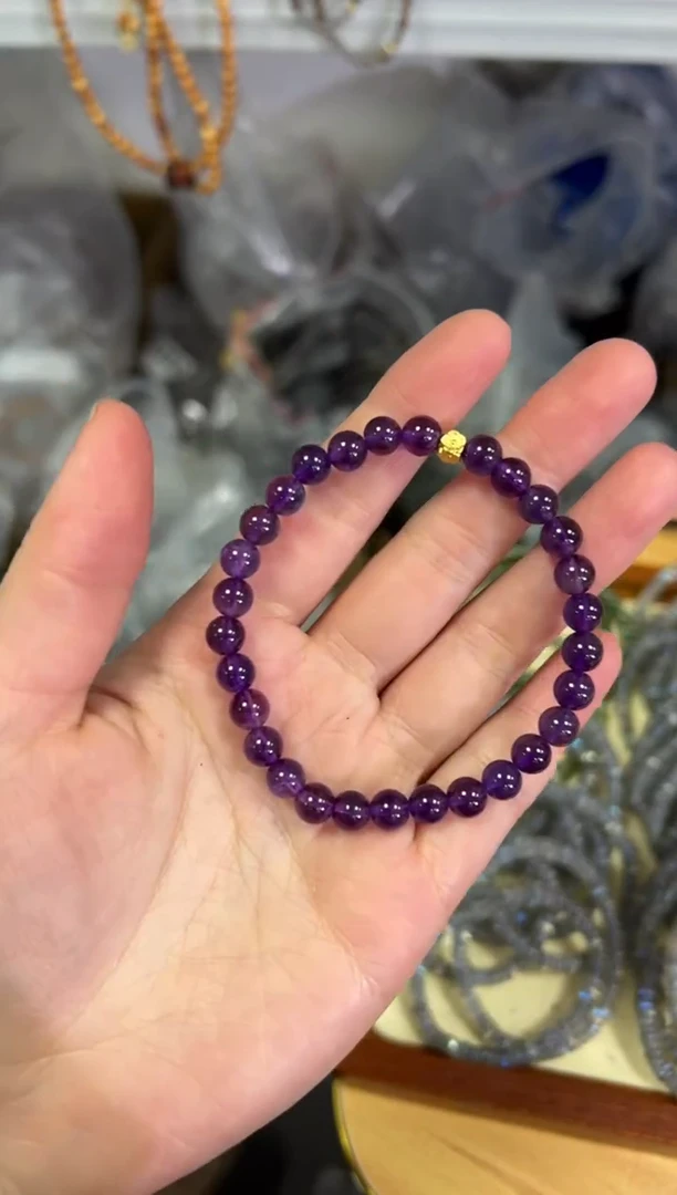 【闪购商品】水晶手链未镶嵌紫水晶小配件款手链[0245]