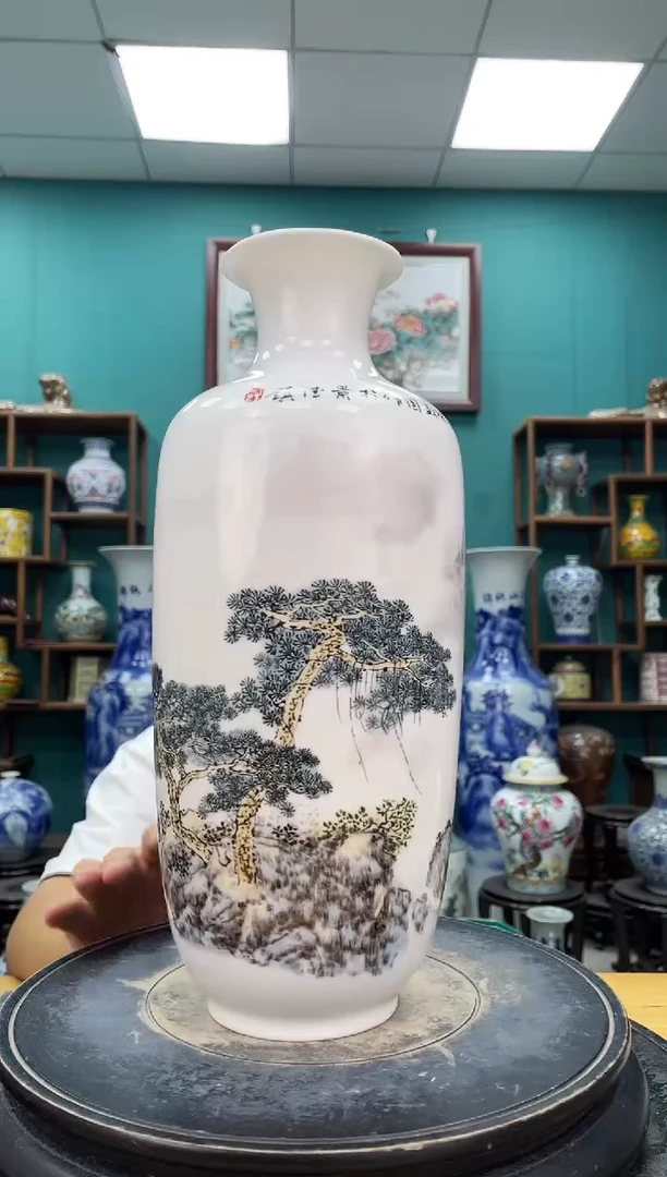 摆件301山水陶瓷摆件