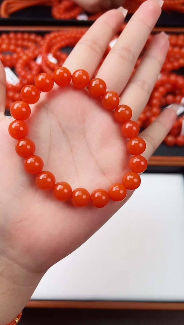 【闪购商品】南红玛瑙亮光手串卡10+未镶嵌保山杨柳滴水洞全品