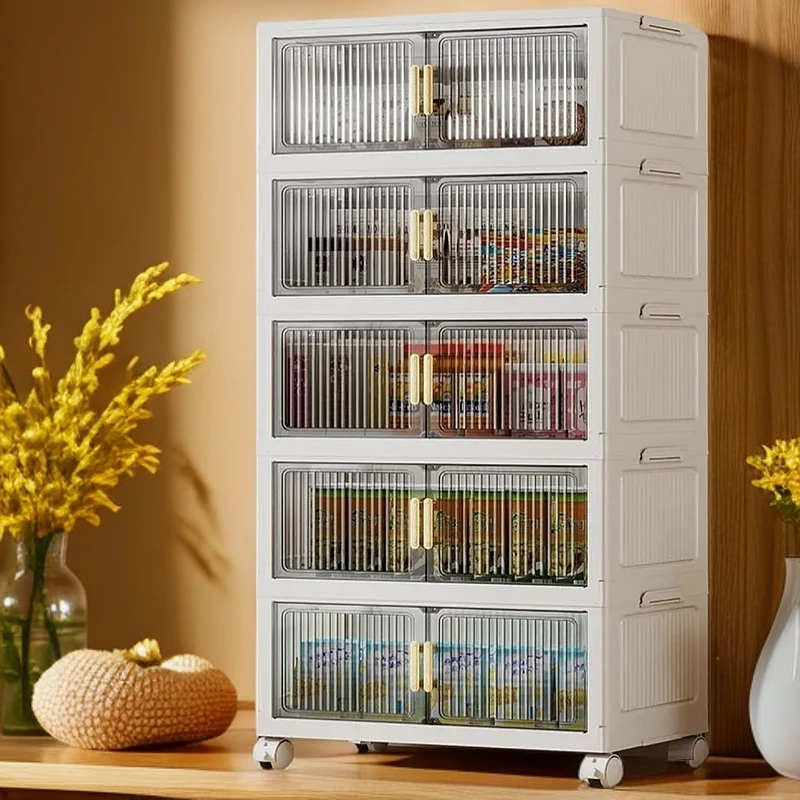 新款多层收纳柜收纳箱多层玩具柜子储物柜零食柜厨房柜