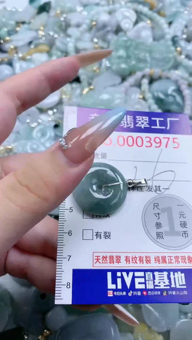 翡翠未镶嵌吊坠(不含链)3975
