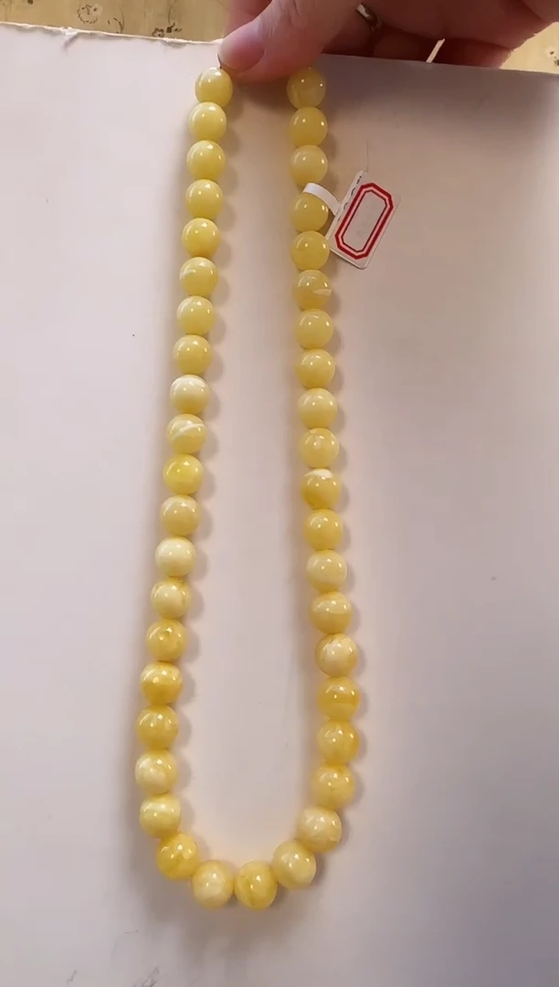 蜜蜡颈饰未镶嵌项链约11MM3993