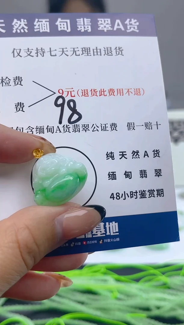颈饰未镶嵌翡翠纯天然缅甸翡翠A货
