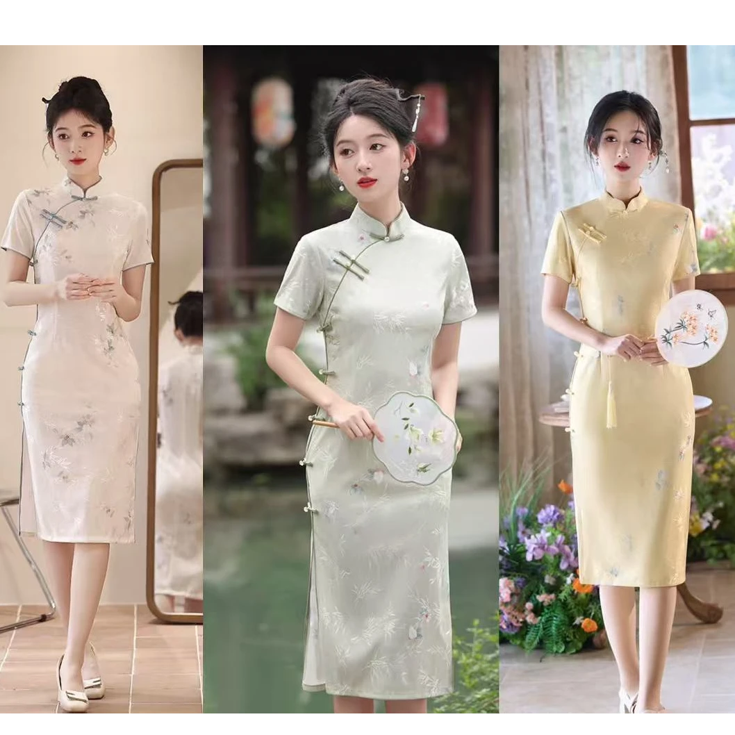 【高考必备】2025夏季新款时尚气质优雅高端大气日常可穿旗袍