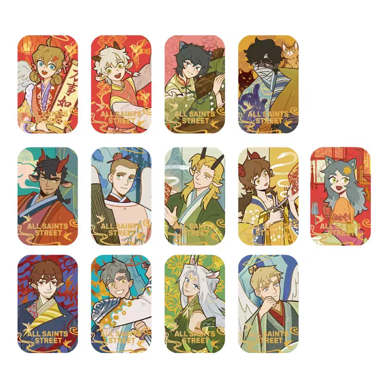 非人哉《万圣街指间流年系列》马口铁徽章吧唧 伪拍立得 盲盒