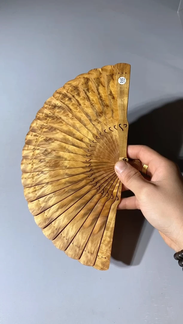金丝楠351号15cm金丝楠木小叶桢楠扇子