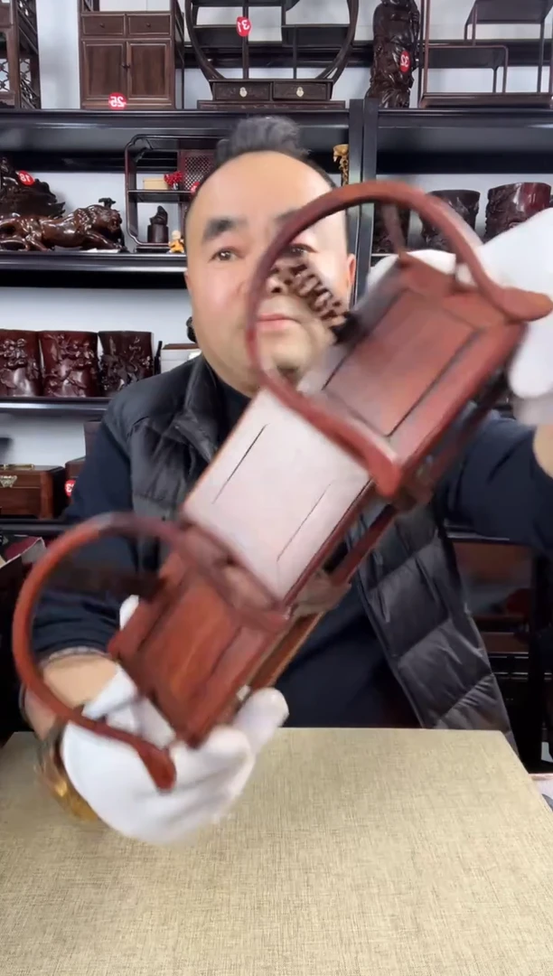 木老李红木工艺品圈椅一套