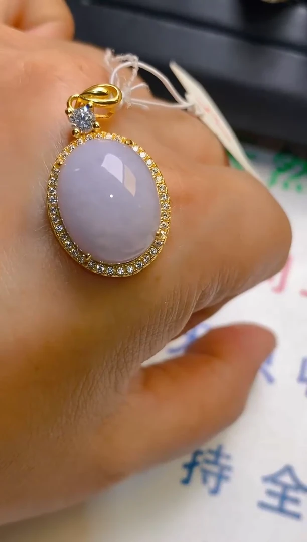 【闪购商品】翡翠耳饰银S925镶嵌天然A货翡翠1