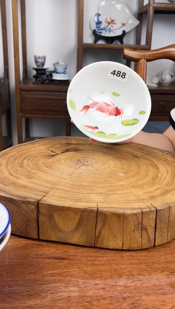 瓷片景德镇高温釉中彩-壮壮碗488