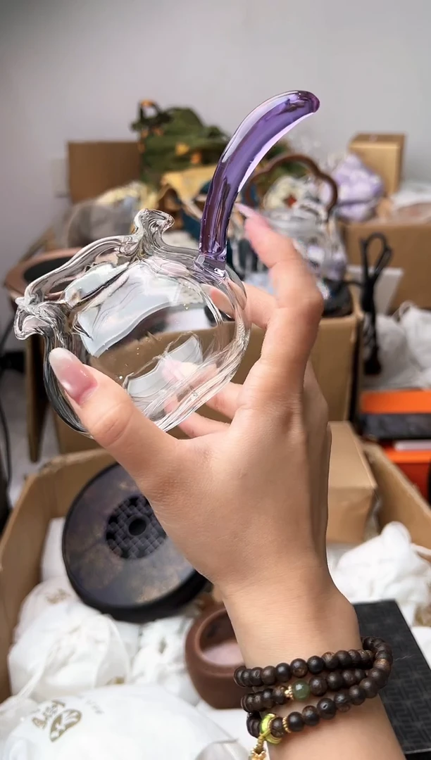 禾墨清妍茶海侧把浅紫色