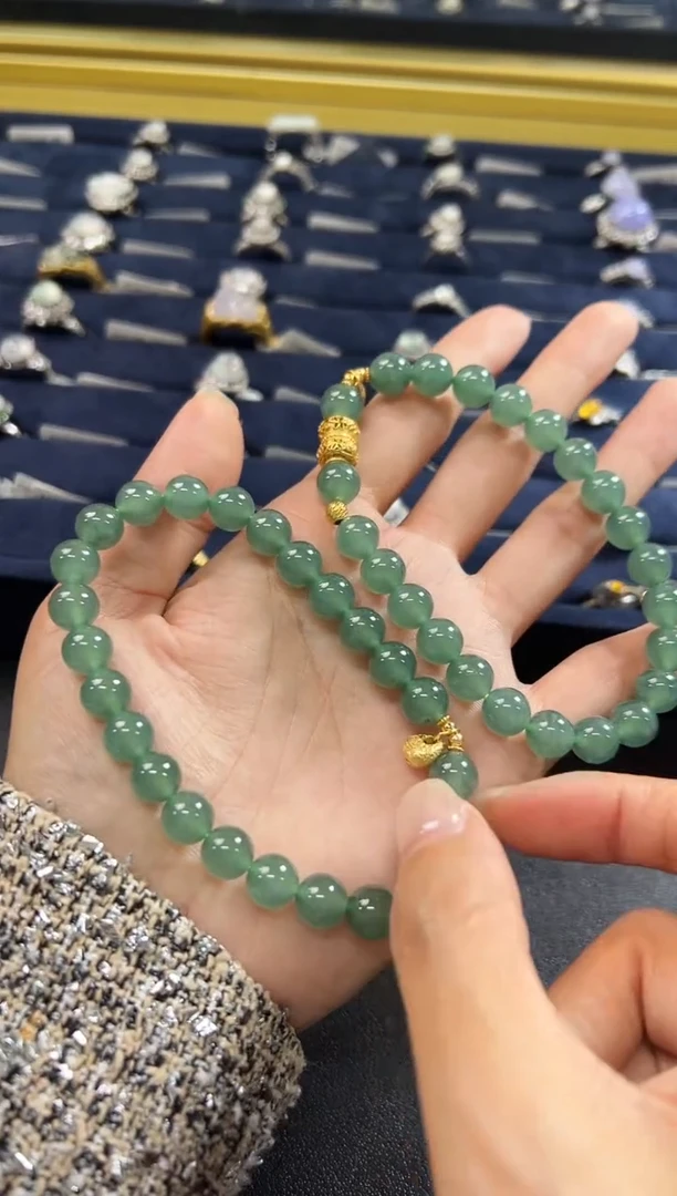 银S925镶嵌手串翡翠KYLL112302