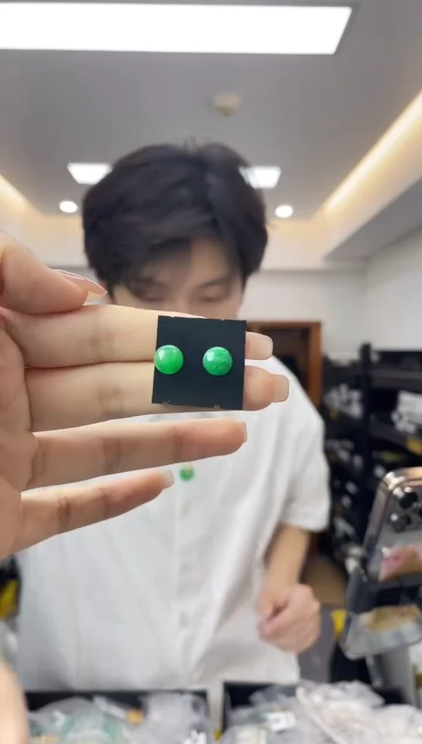 翡翠未镶嵌耳饰多样性一件发货